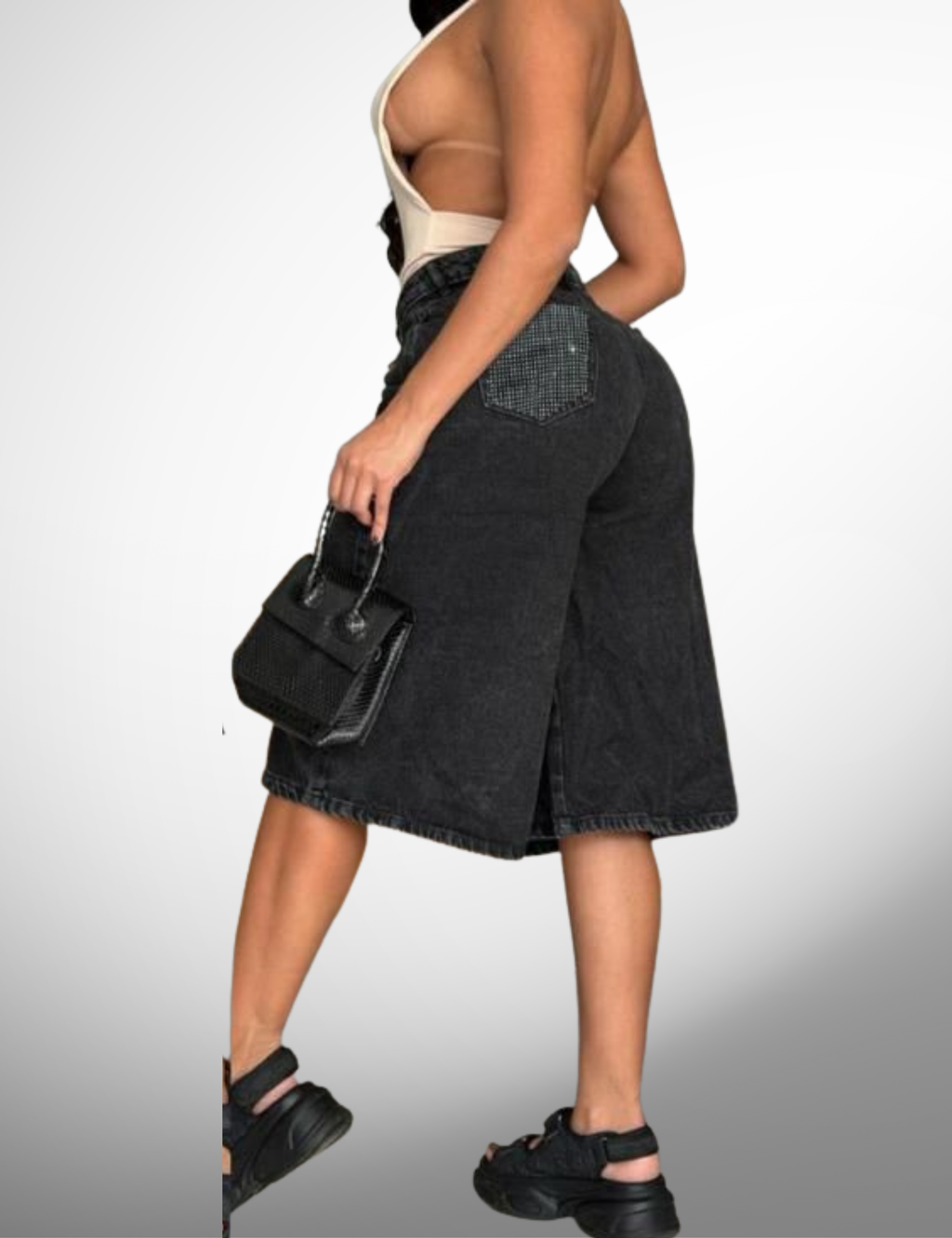 Bermuda jeans rigida - 67226-1