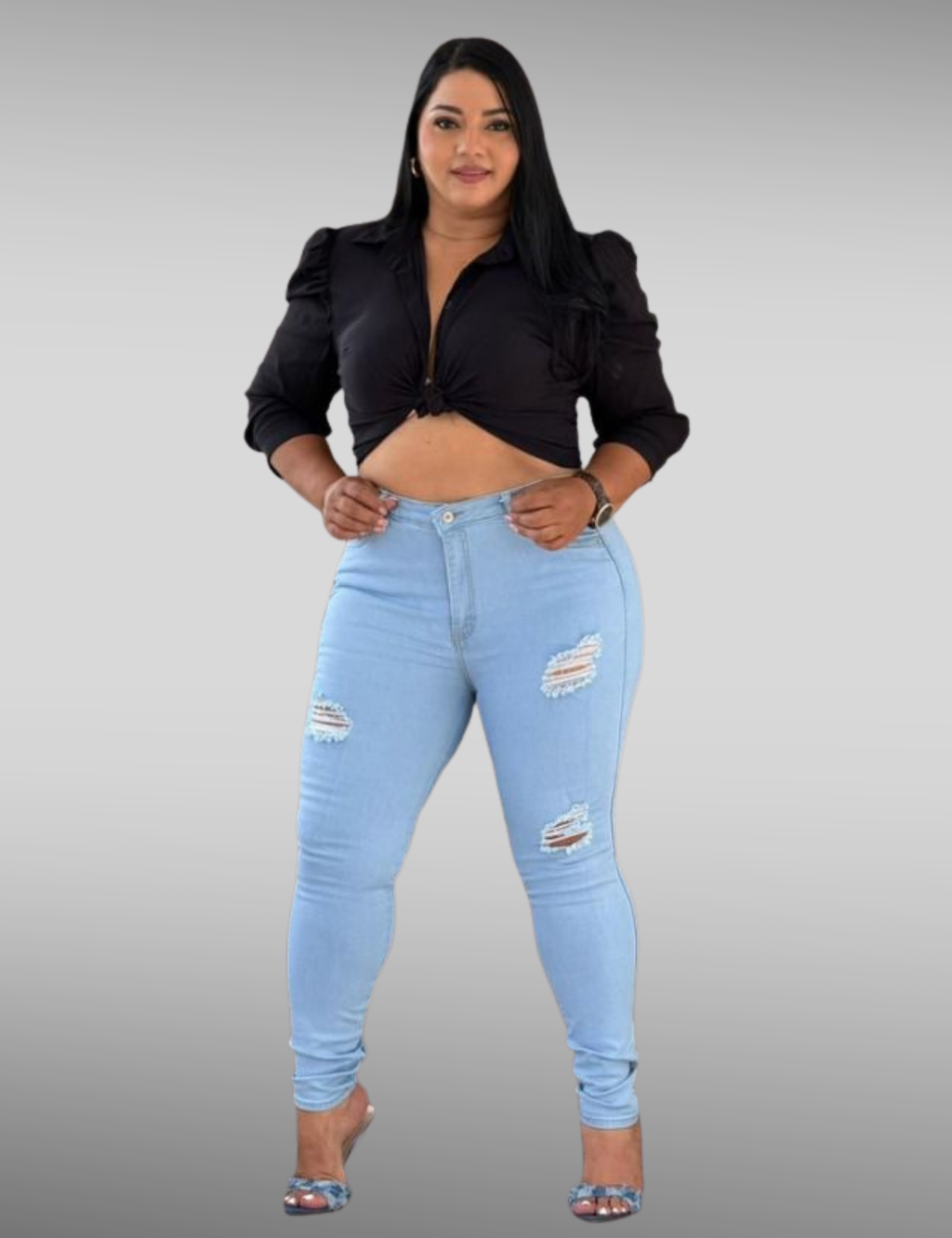 Skinny clasico plus licrado - 71012 -