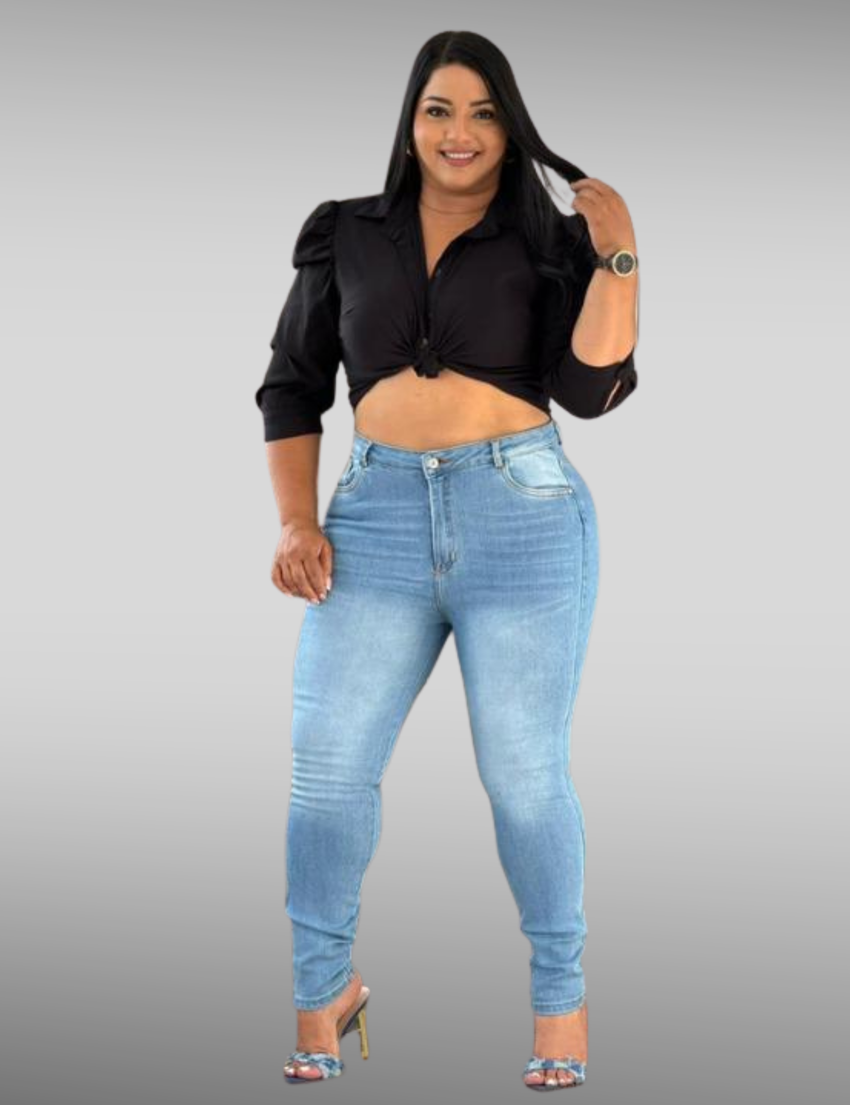 Skinny clasico plus licrado - 71009 - kashees