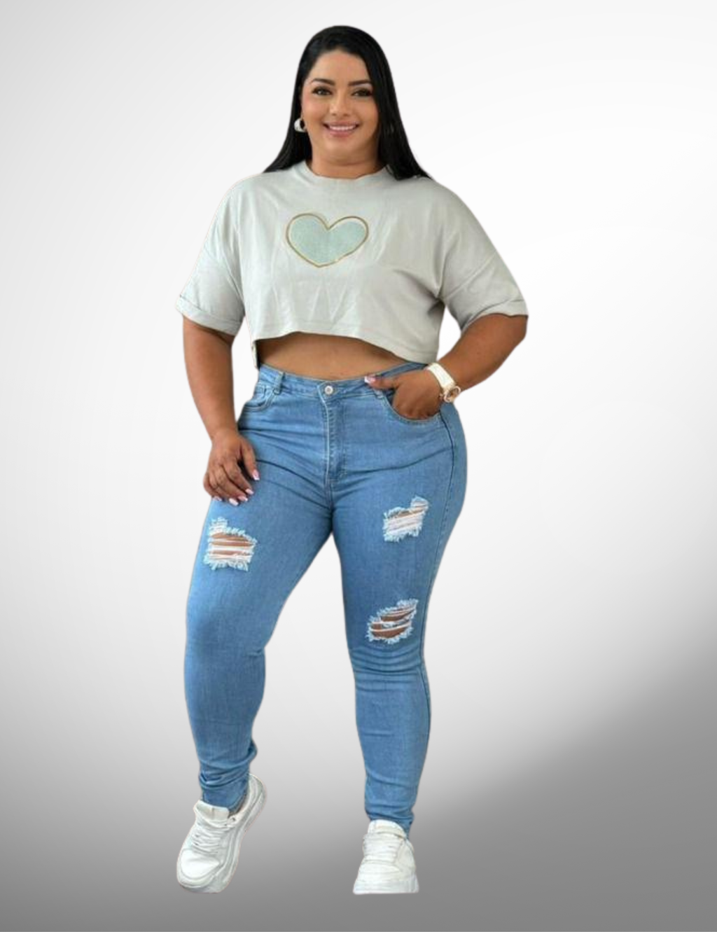 Jeans Skinny Talla Plus - 71012-1