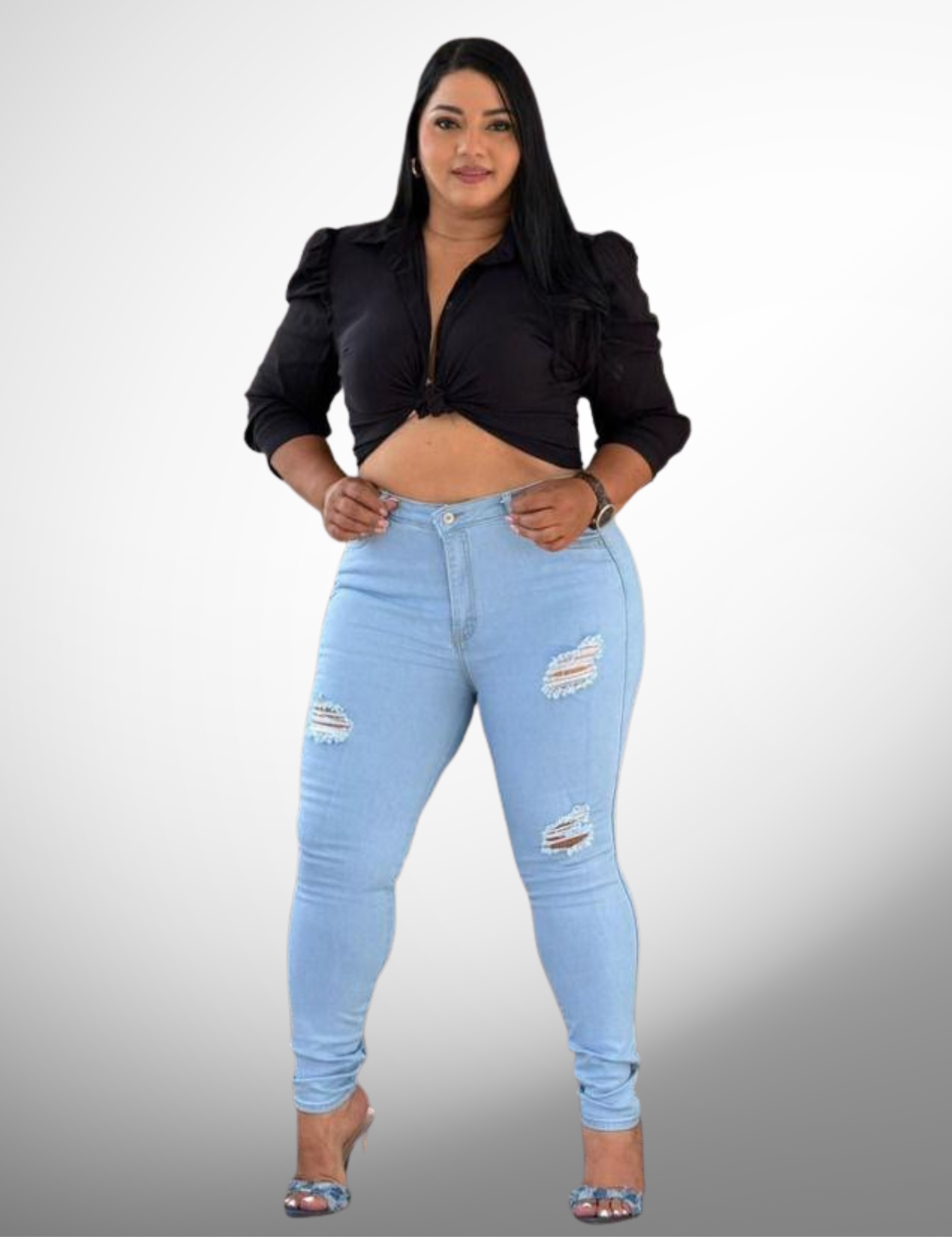 Jeans Skinny Talla Plus - 71012