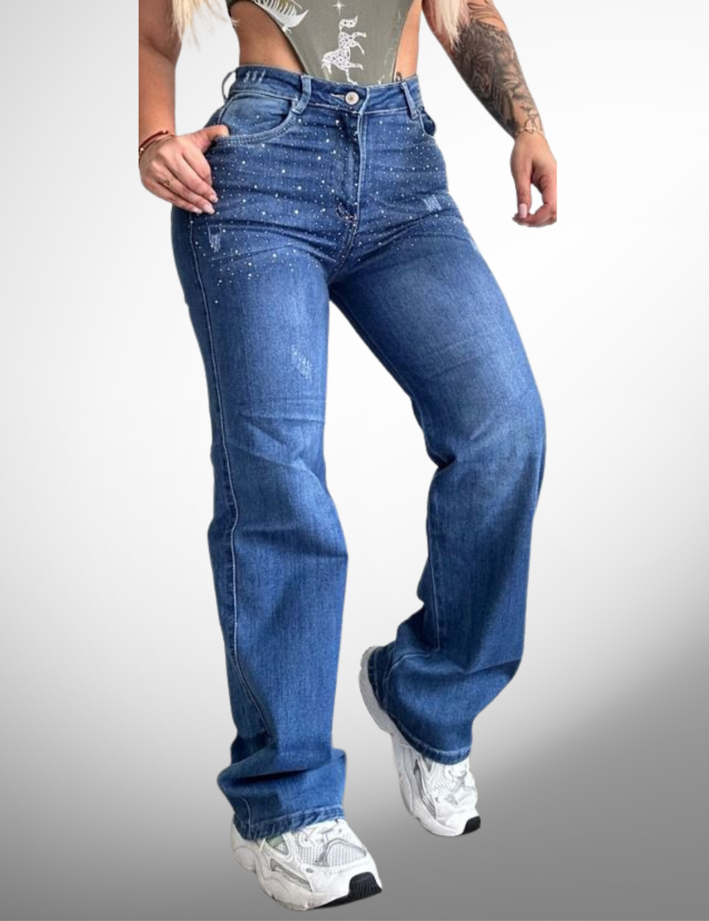 Palazzo licrado con pedrería - 62076-2