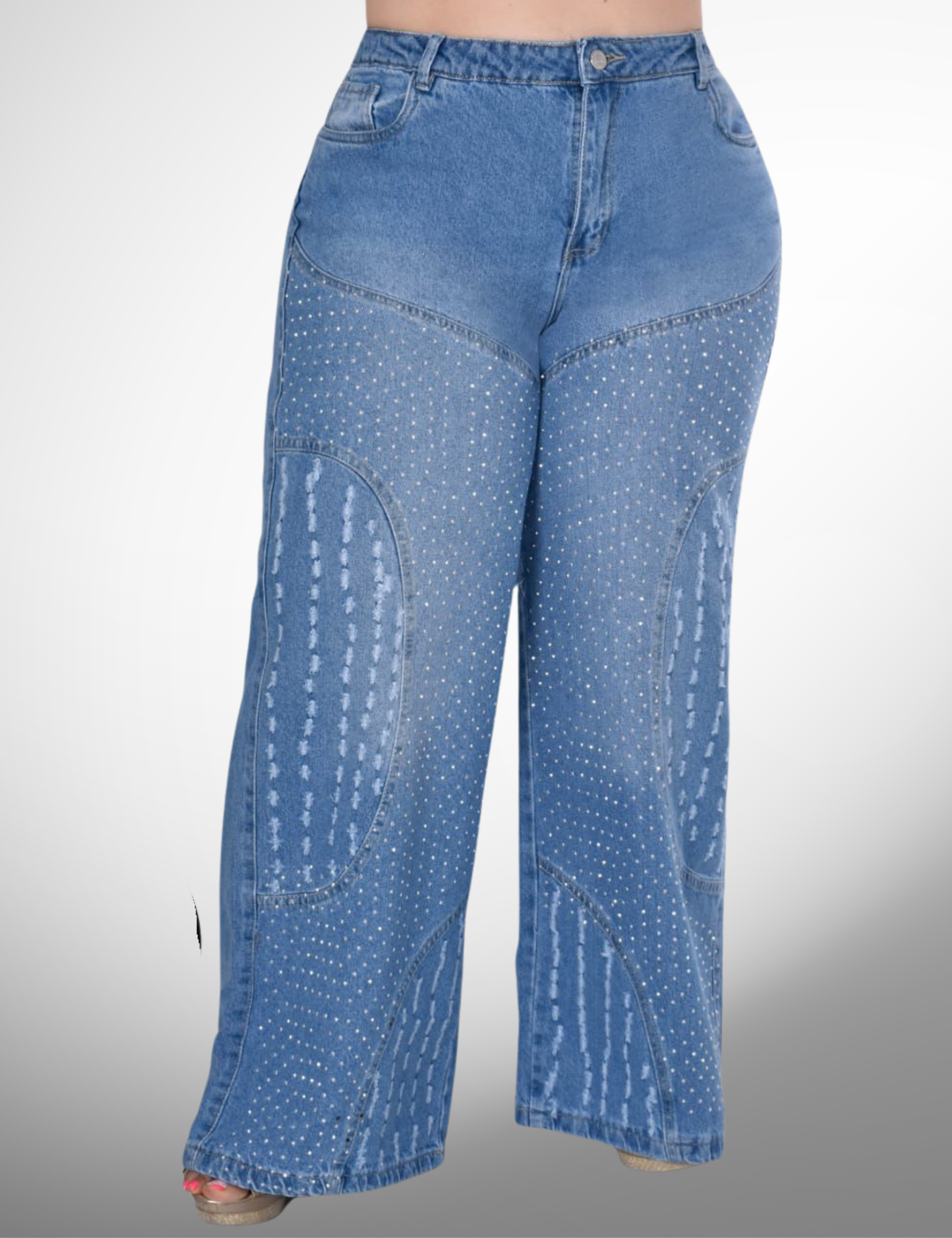 Palazzo talla plus rigido con pedrería - 10055