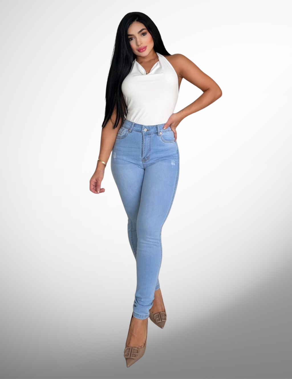 Skinny licrado con faja - slevisCF