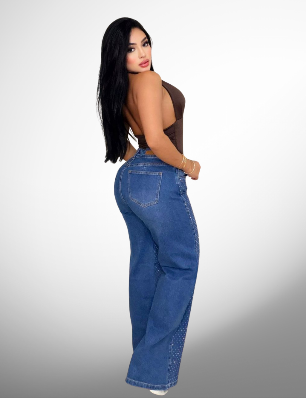 Palazzo licrado con pedrería - cello