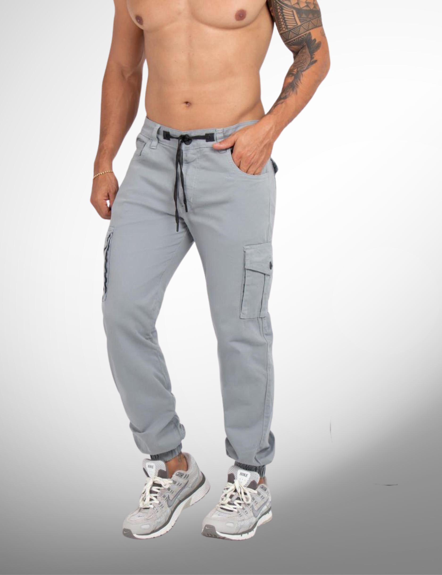 CARGO HOMBRES DRILL - BOTA RECTA - JOGER