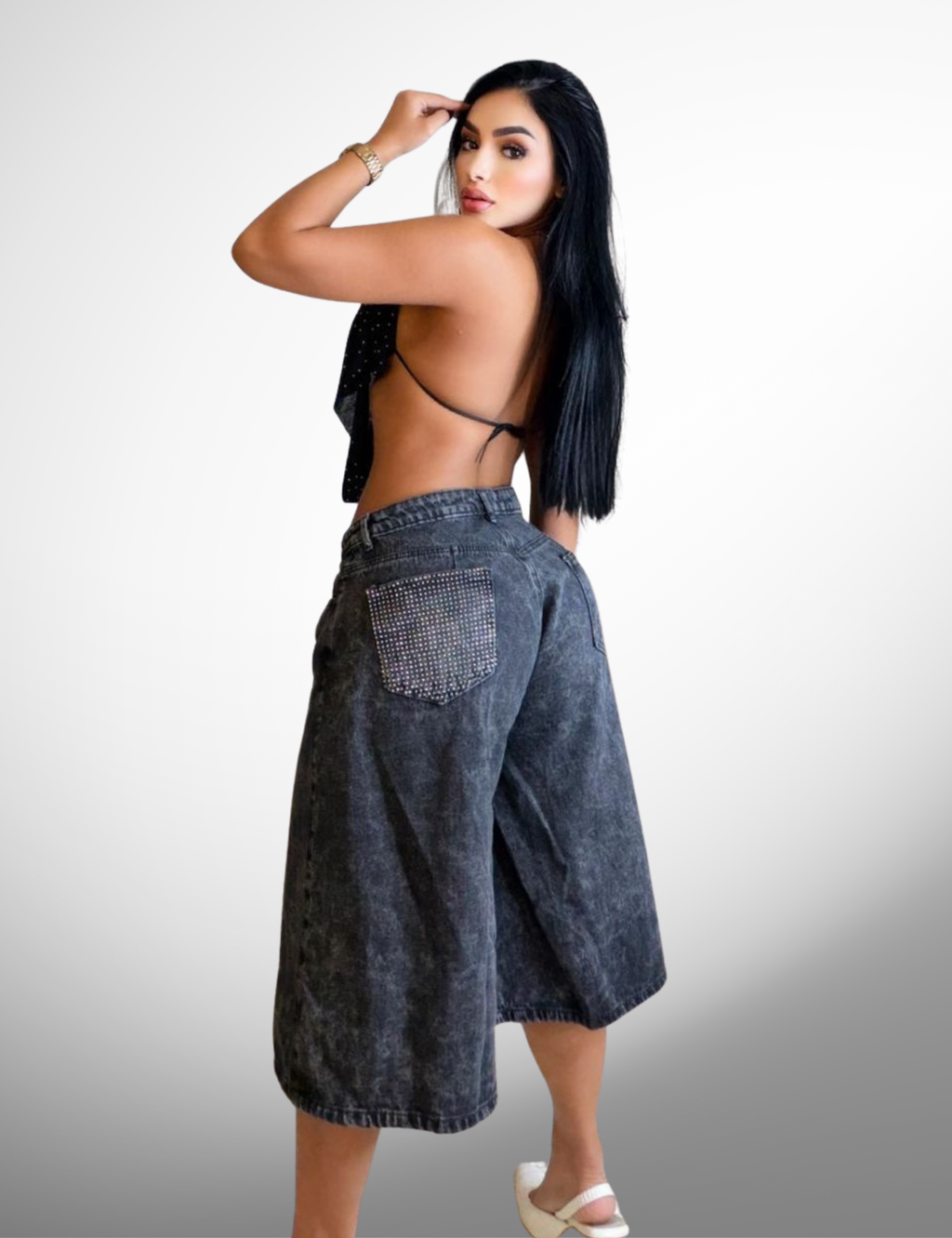 Capri rigido con pedrería - 67226