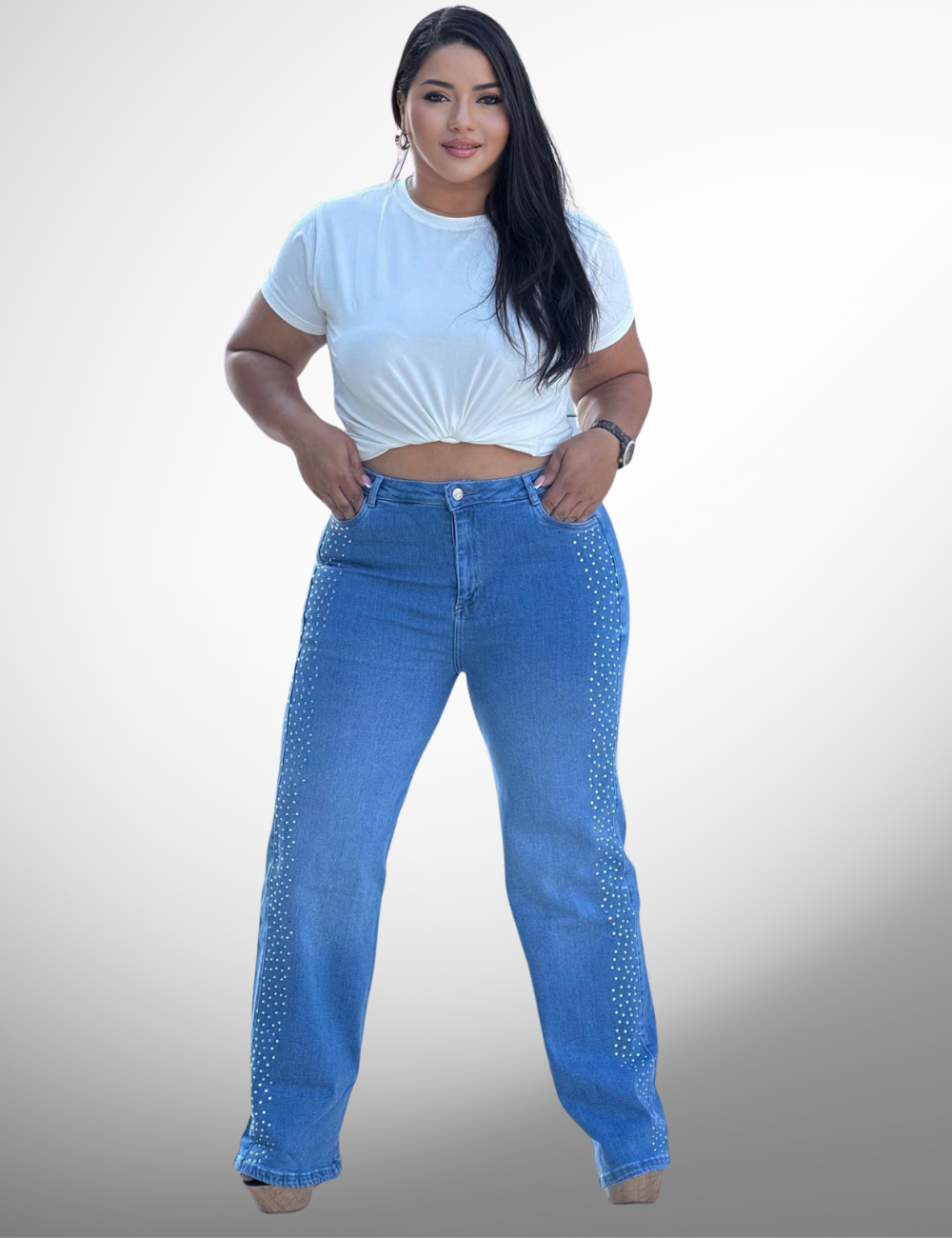 Palazzo plus con pedrería