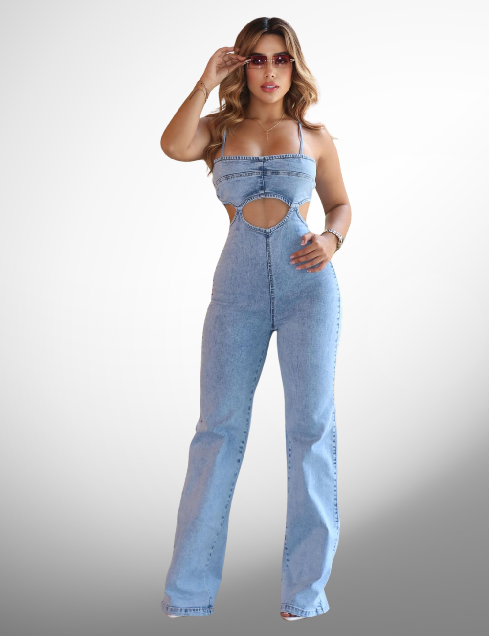 Enterizo jeans licrado -