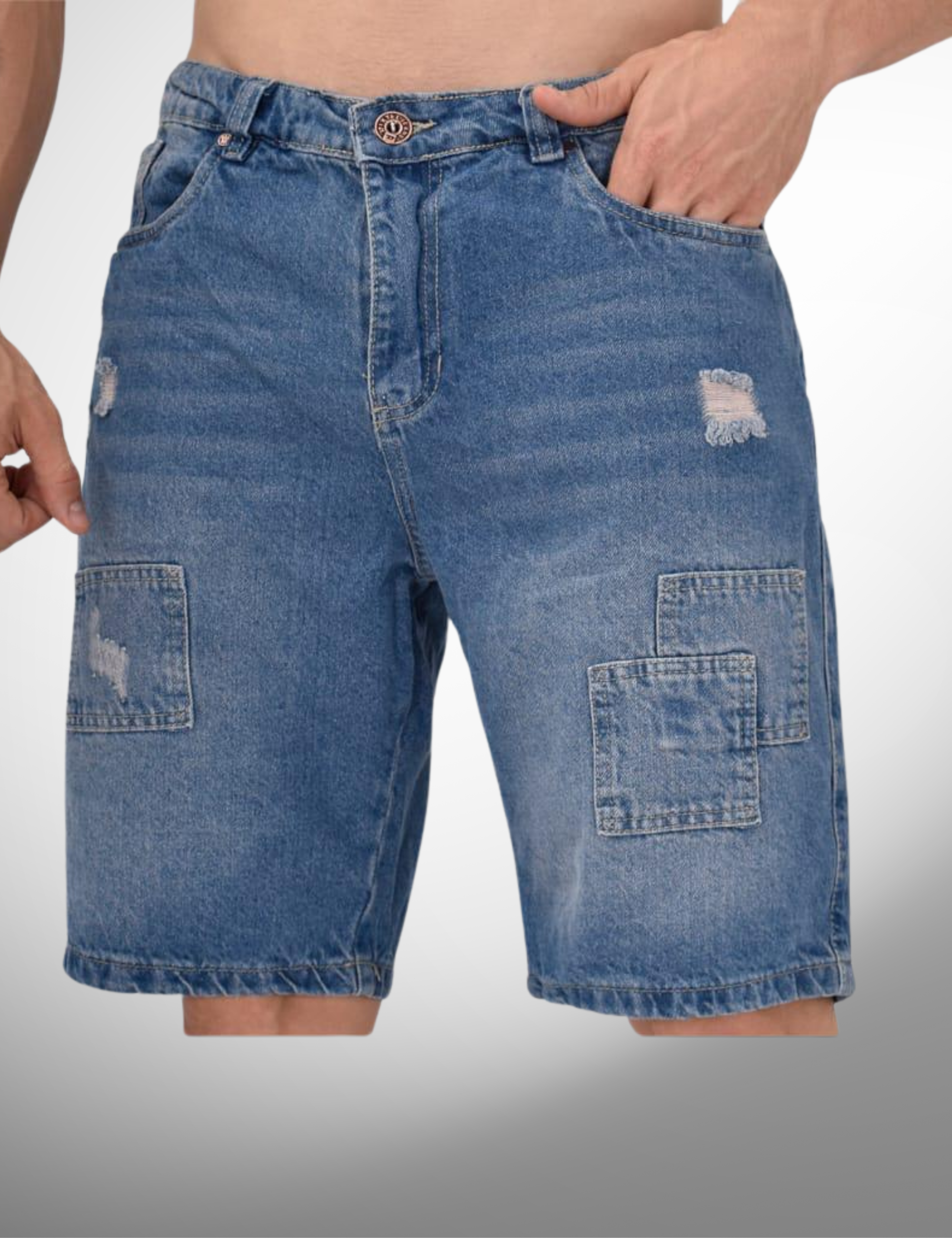 Bermuda jeans - 7043-1