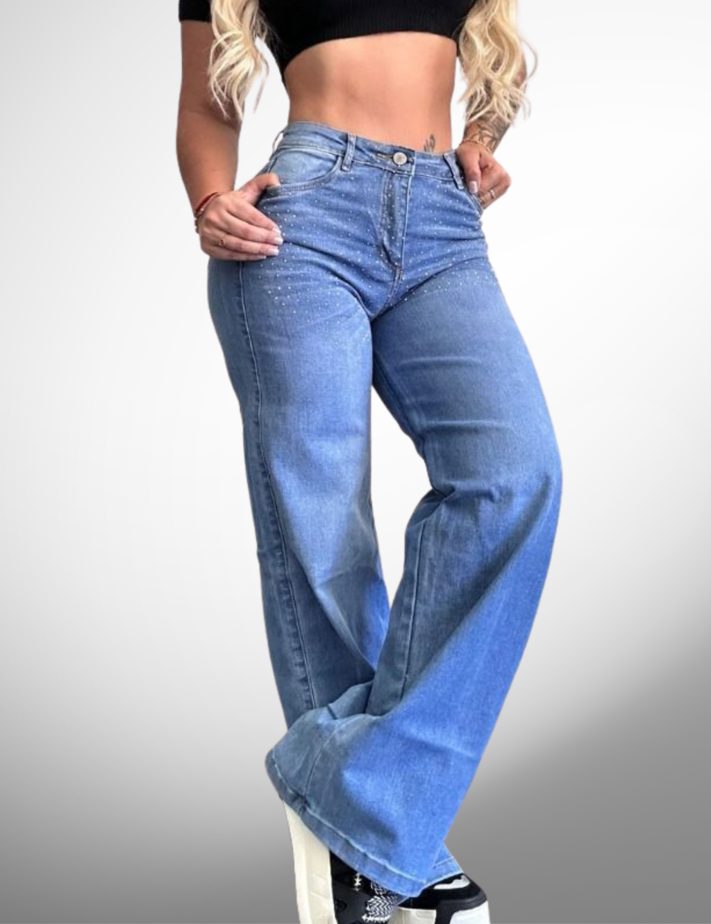 Palazzo licrado con pedrería - 62068-1