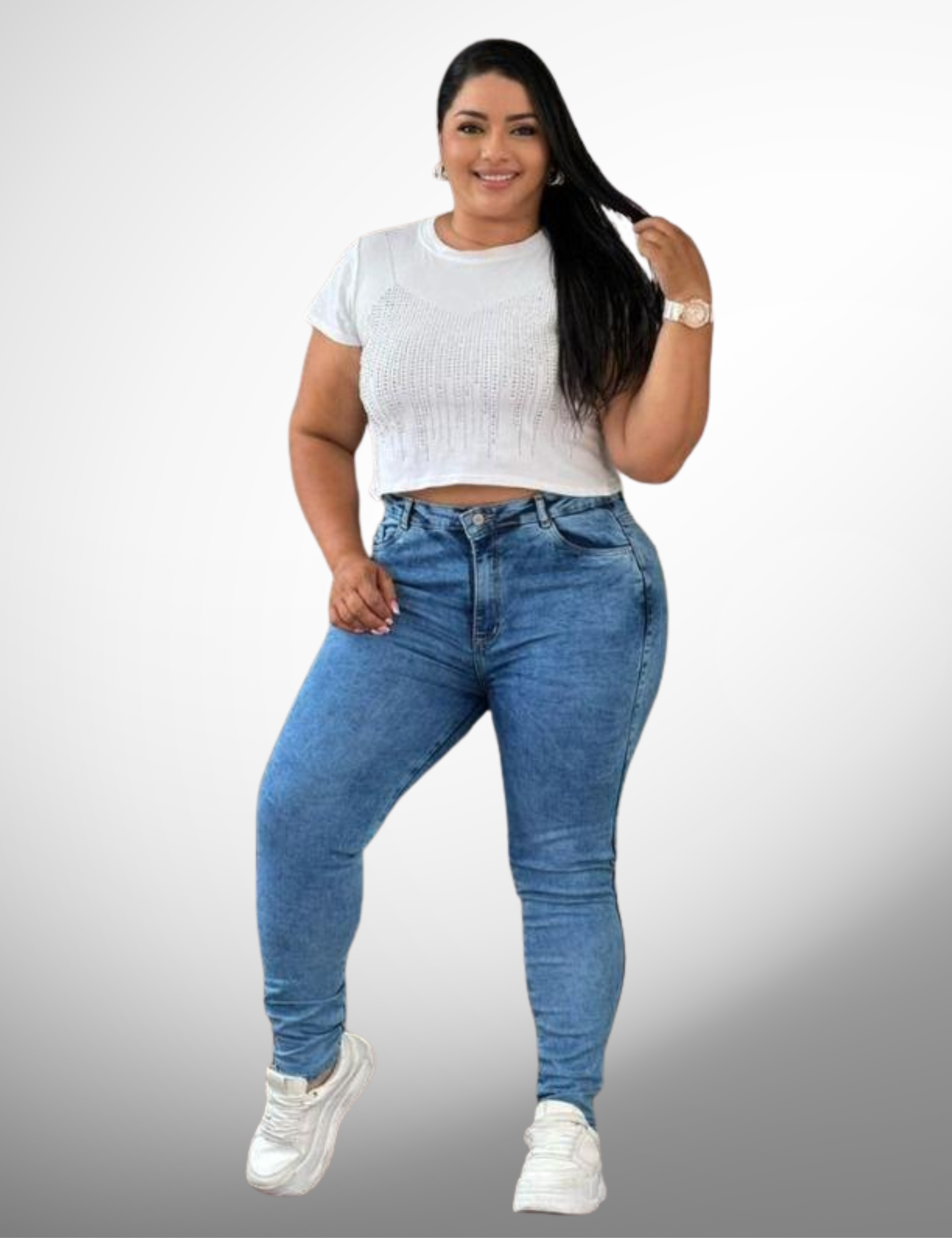 Jeans Skinny Talla Plus - 71012-2