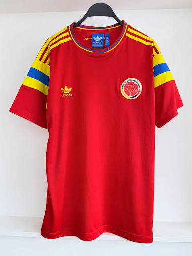 Camiseta selección Colombia retro 90 - roja
